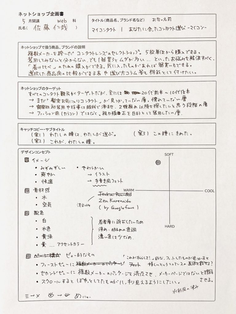 ECサイト企画書